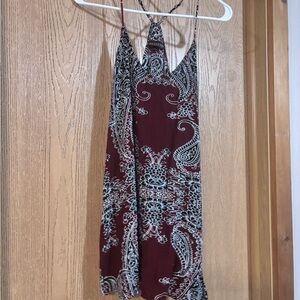 Bohemian Paisley Print Dress
